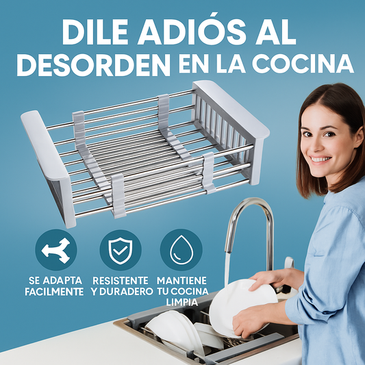 Escurridor de platos y verduras - PERFECTO PARA MANTENER TU COCINA ORDENADA