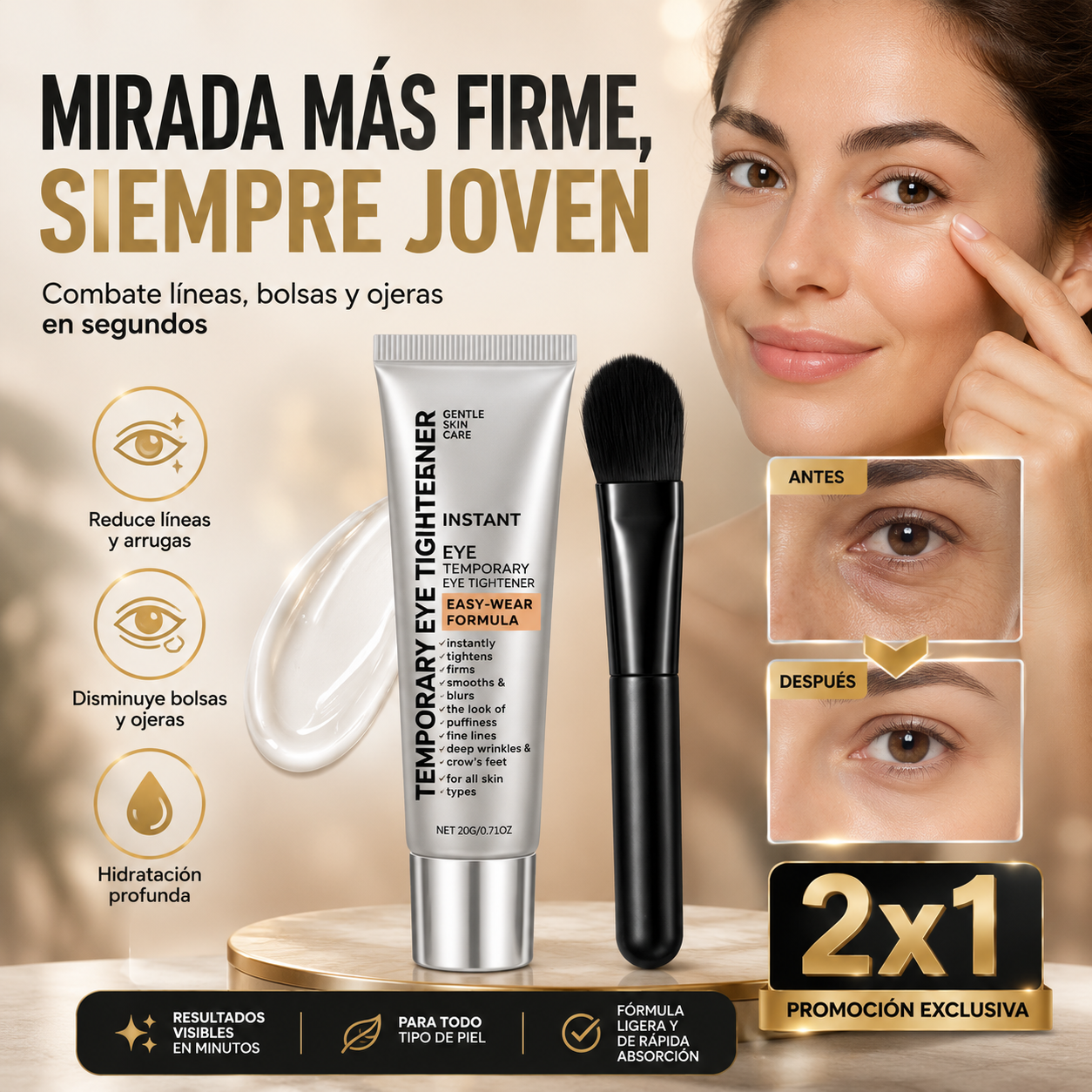 El Secreto de 60 Segundos Para un Rostro Más Firme y Tenso SOLO POR HOY 2X1!!
