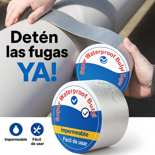 Cinta Impermeable Ultra-Adhesiva – La Solución Rápida para Filtraciones y Goteras