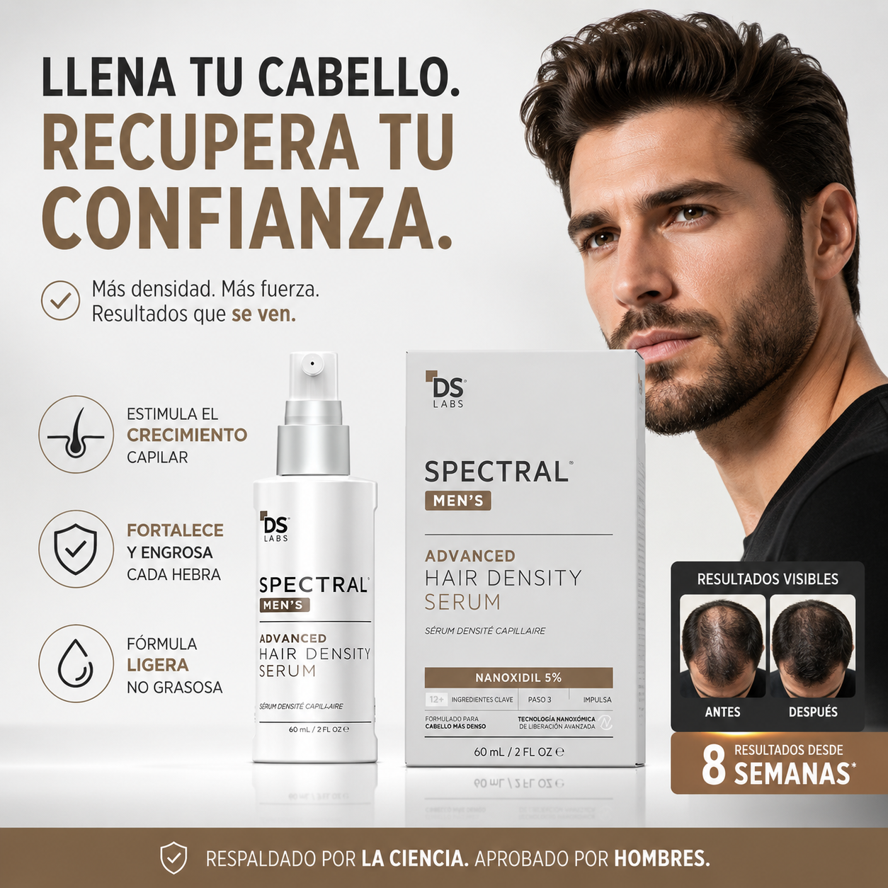 💪 Más confianza comienza con una mejor rutina de cuidado capilar.