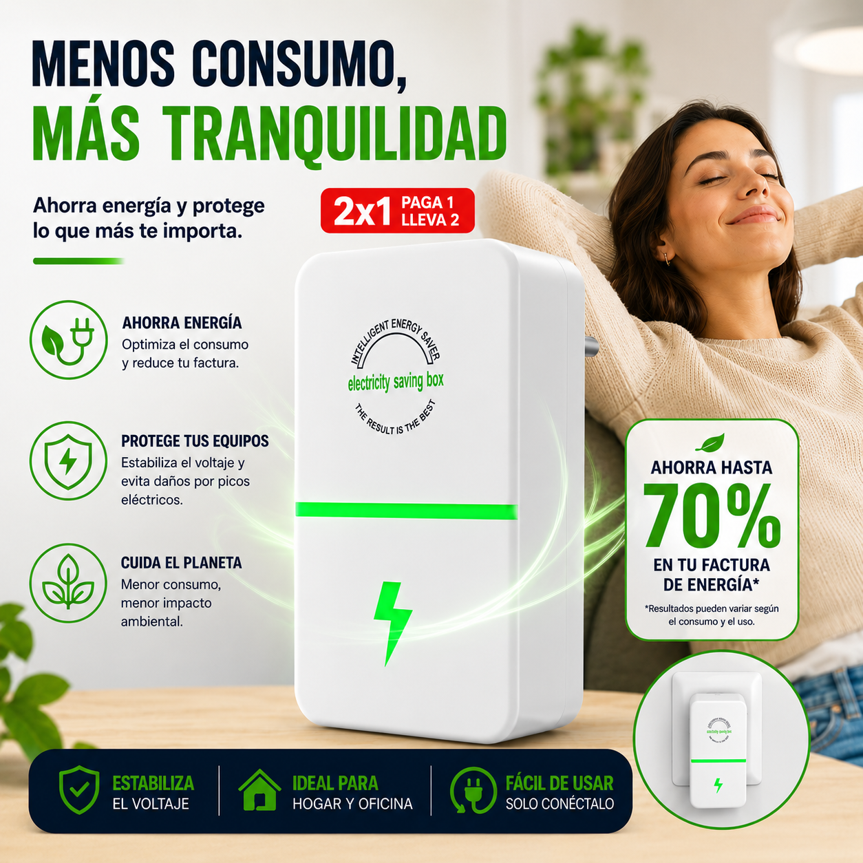 ⚡ Optimiza el consumo de energía de tus dispositivos y protege tu hogar en segundos I Ahorrador de energía Powers